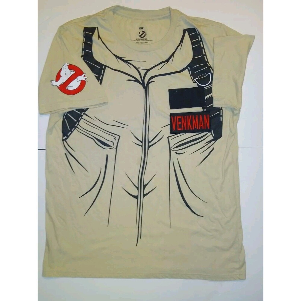 Mad Engine Ghostbusters VENKMAN Name Tag XXL  Costume T-Shirt